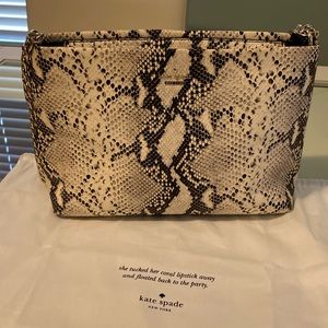 KATE SPADE EMERSON SNAKE EMBOSSED LORIE BAG